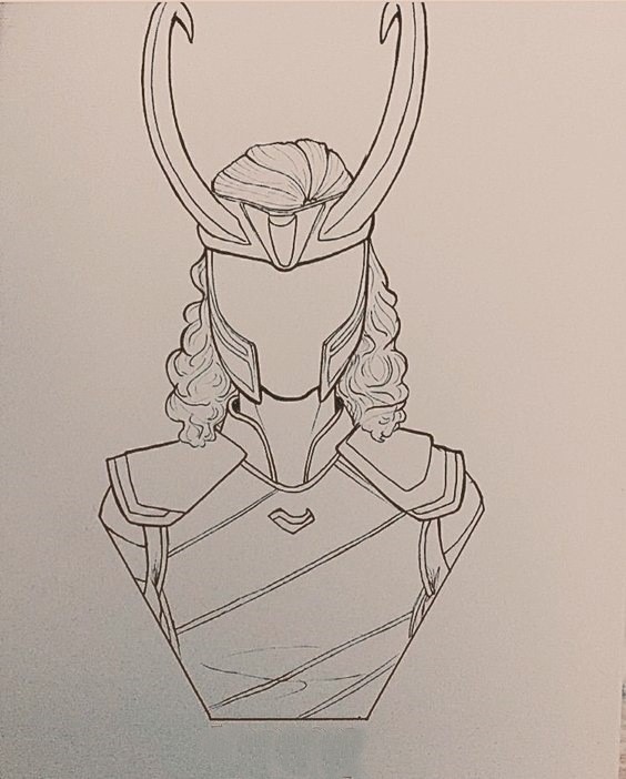 Loki Pencil Drawing 13