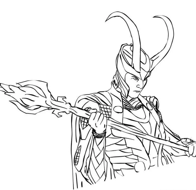 Loki Pencil Drawing 7