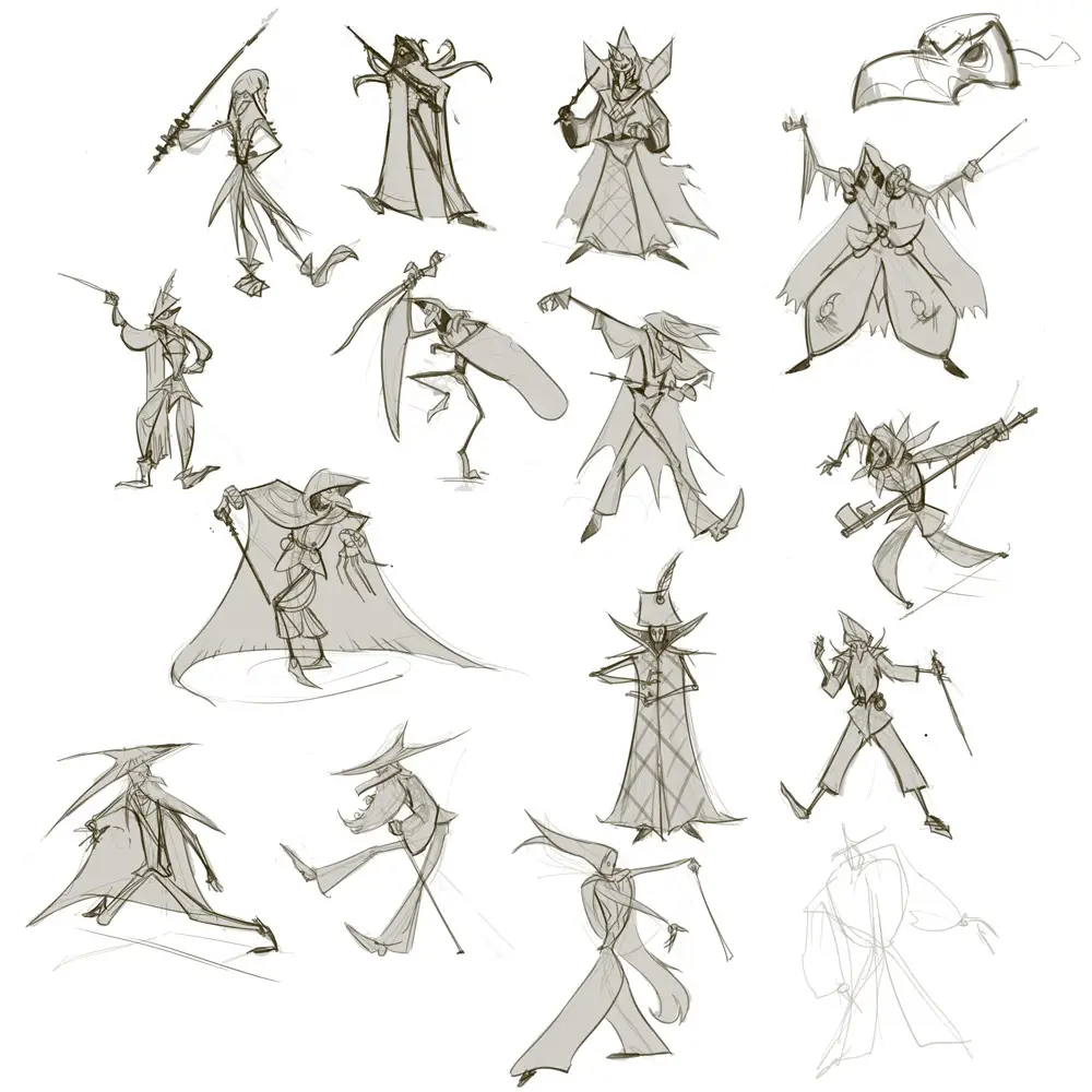 Mage Pose Drawing Reference 21
