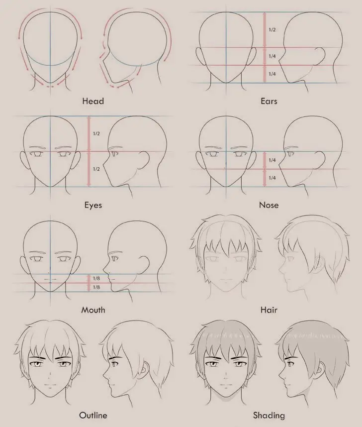 Male Anime Face Reference 10