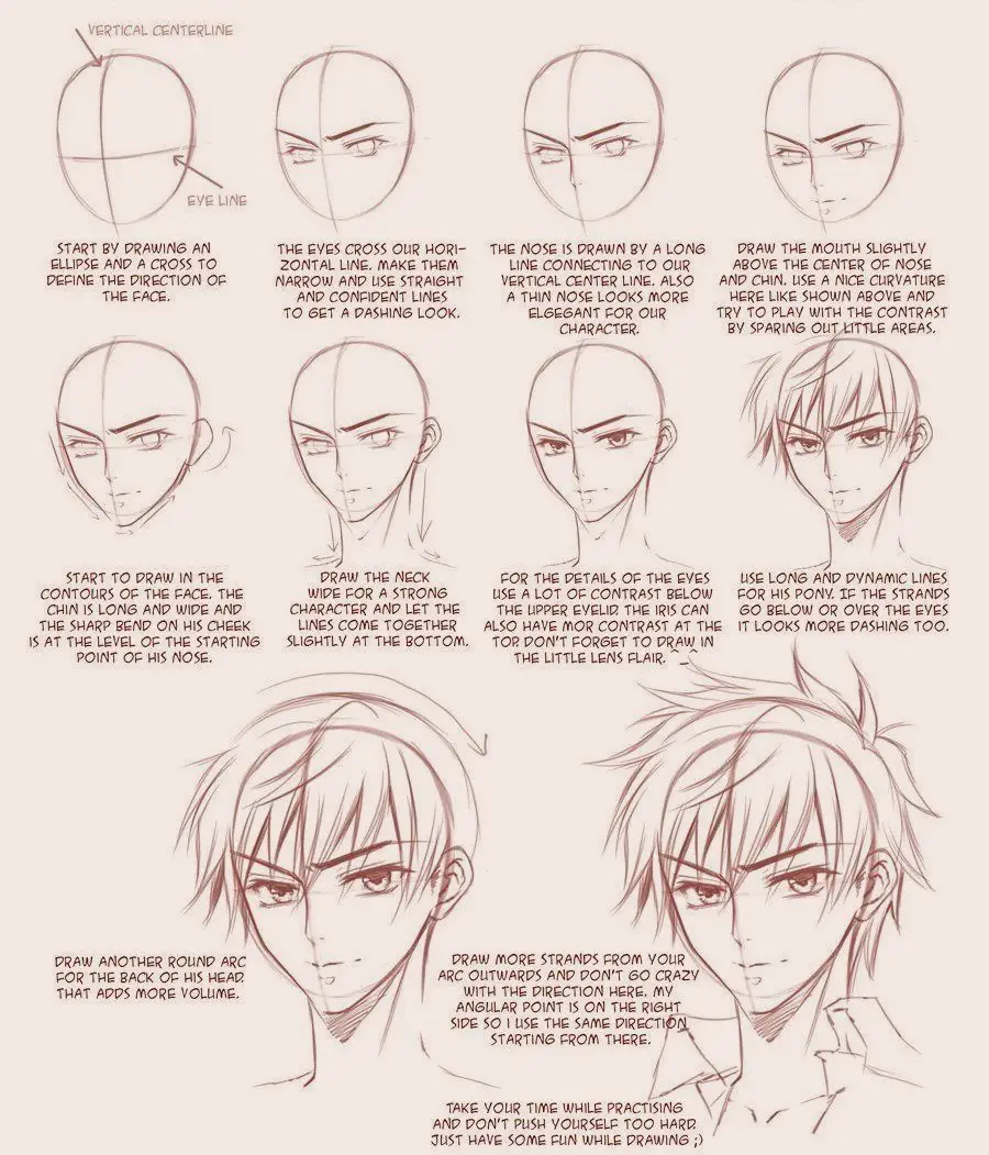 Male Anime Face Reference 3