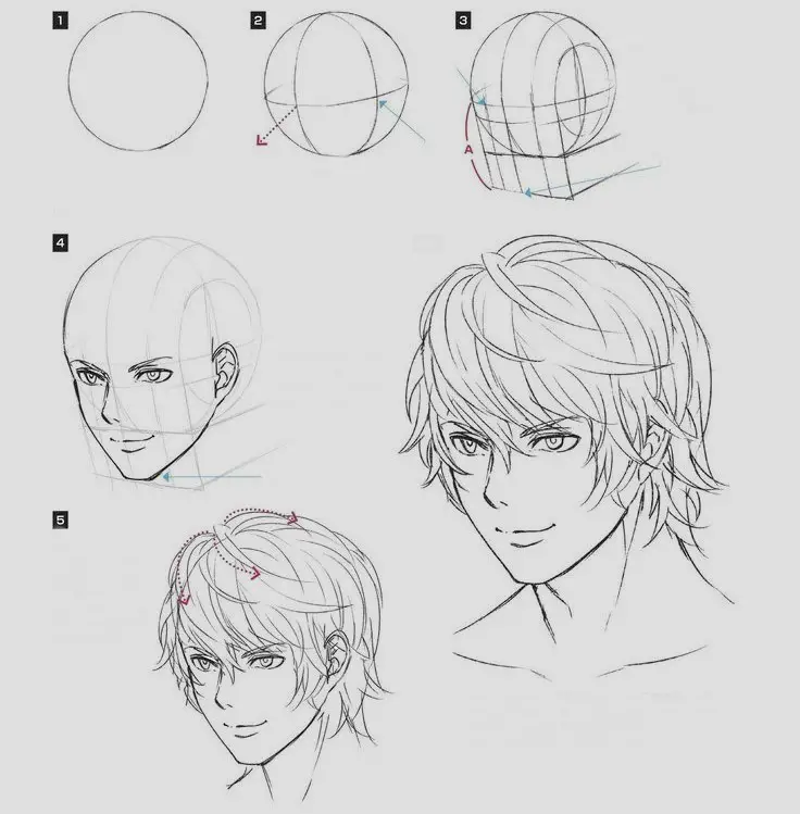 Male Anime Face Reference 4