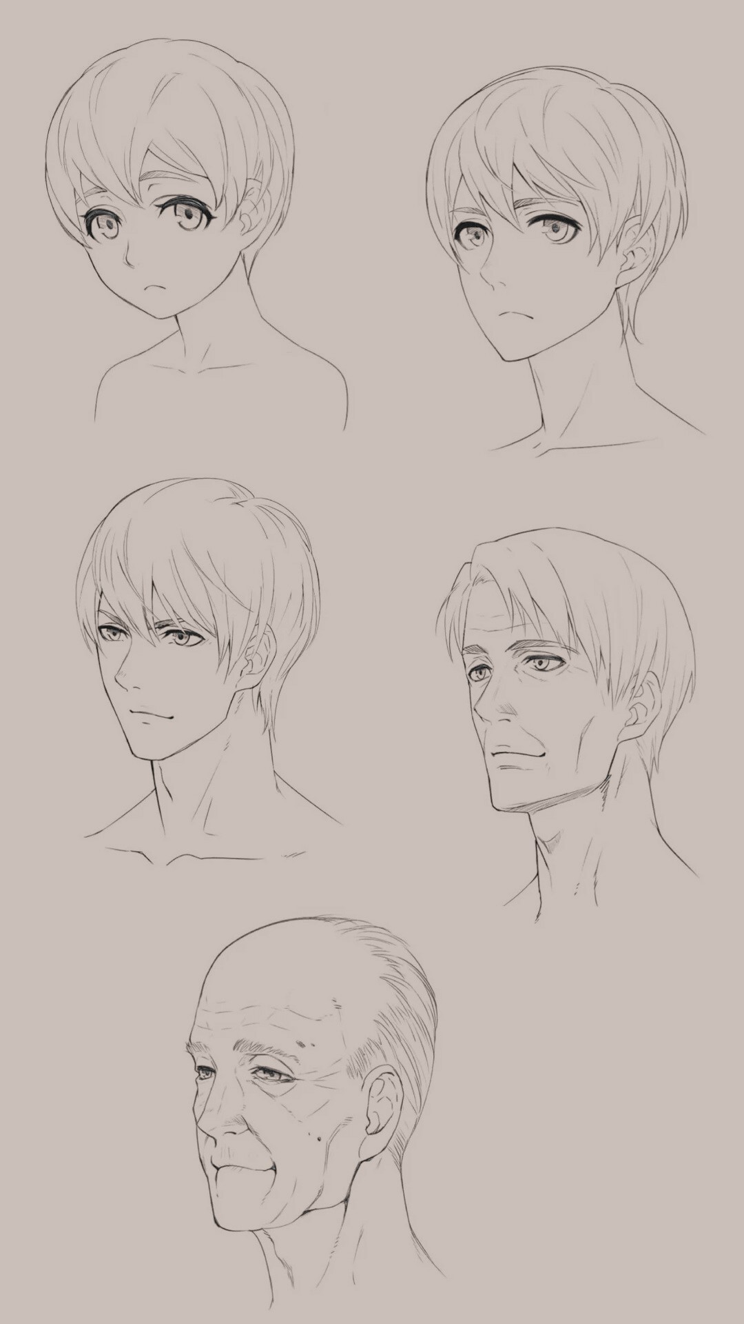 Male Anime Face Reference 5