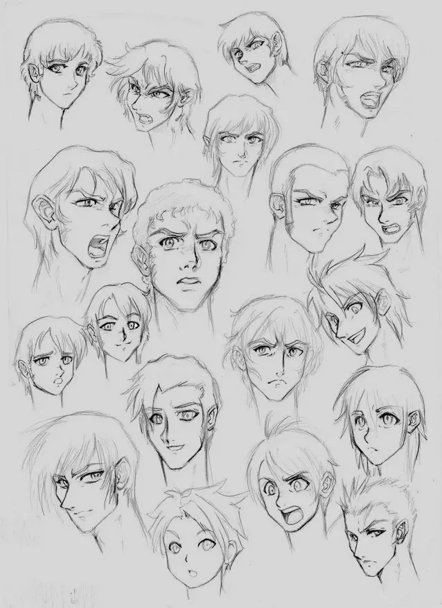 Male Anime Face Reference 6