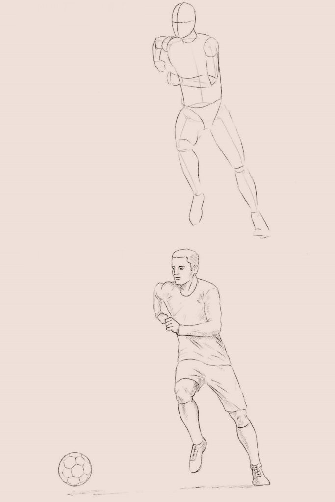 Soccer Player Drawing 13 683x1024