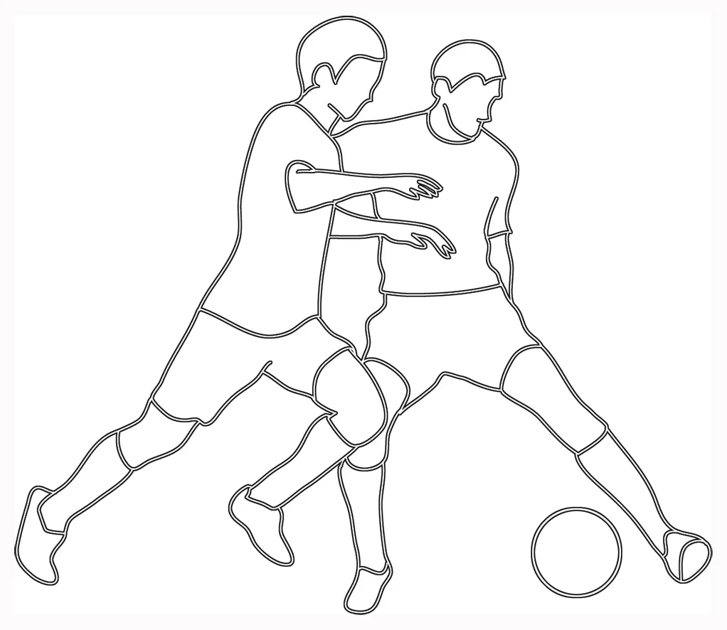 Soccer Player Drawing 14