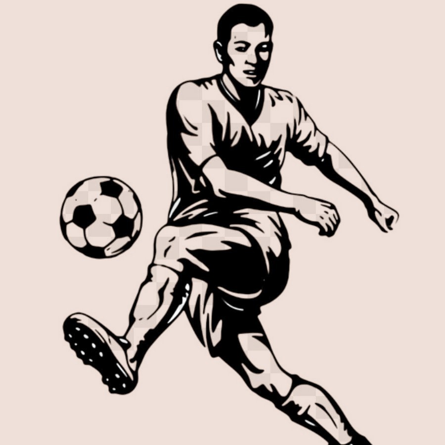 Soccer Player Drawing 17