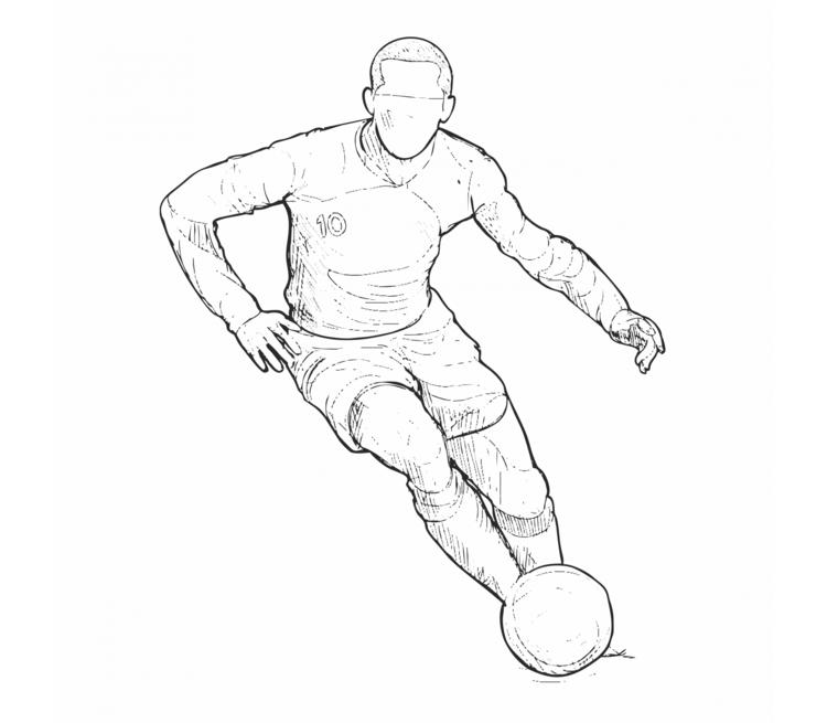 Soccer Player Drawing 20