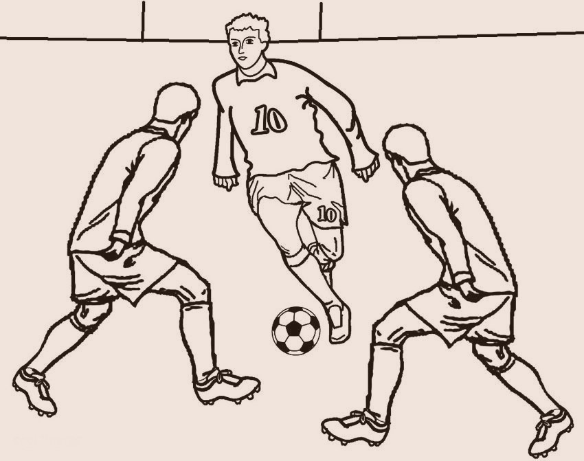Soccer Player Drawing 21