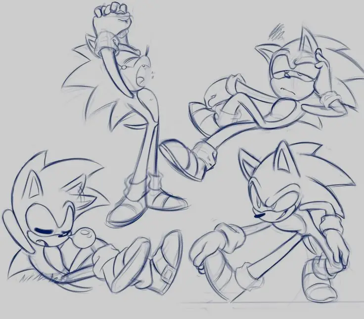 Sonic Poses Reference 8