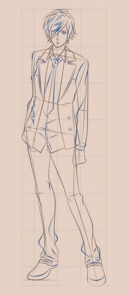 Suit Drawing Reference 4
