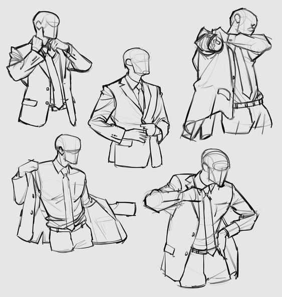 Suit Drawing Reference 45