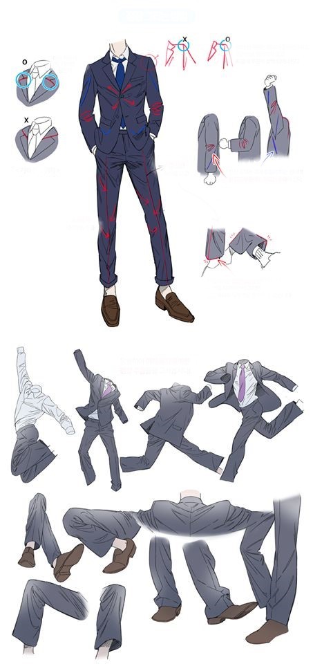 Suit Drawing Reference 48