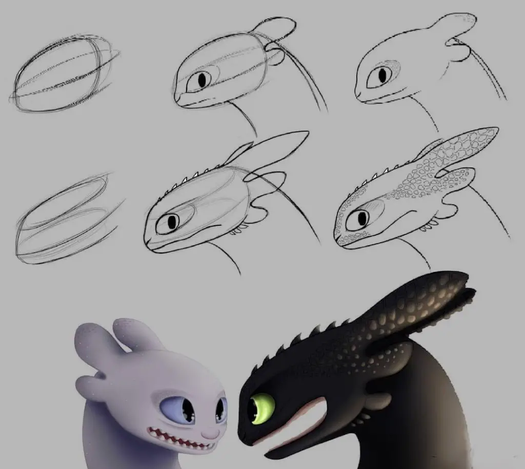 Toothless Drawing 16 1024x916