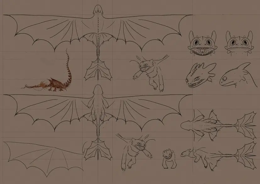 Toothless Drawing Reference 1
