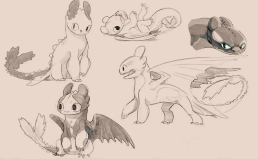 Toothless Drawing Reference 13 1024x633