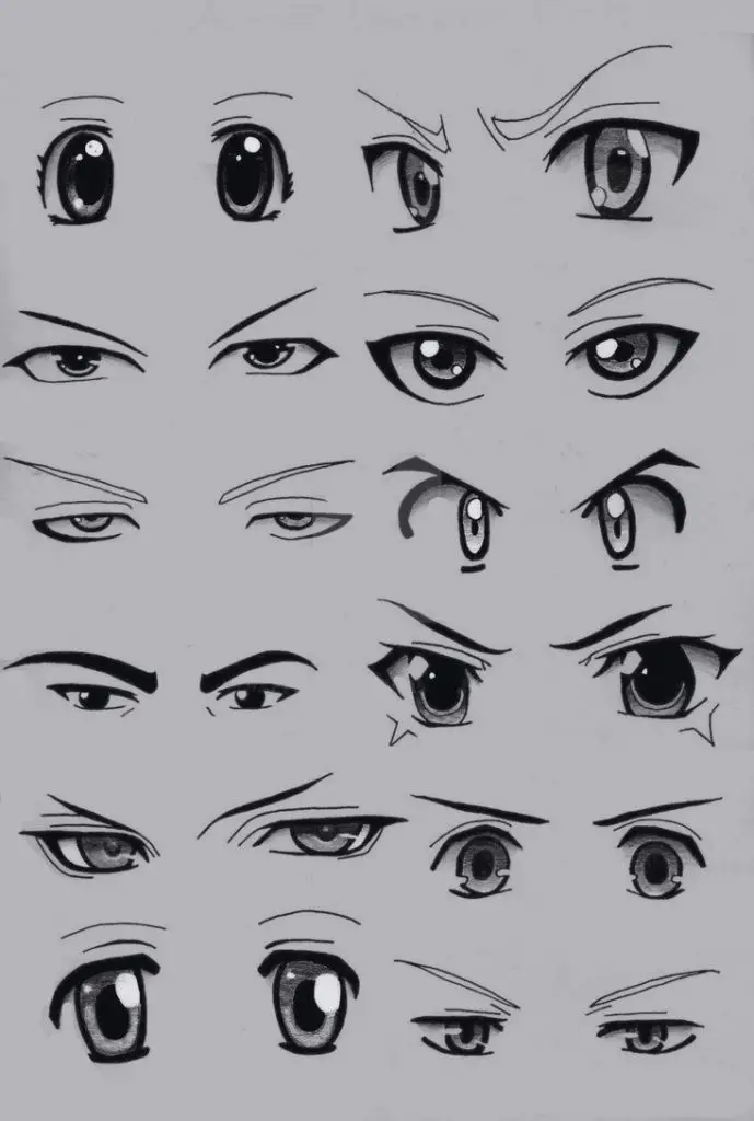 Anime Eyebrow Reference 13 689x1024
