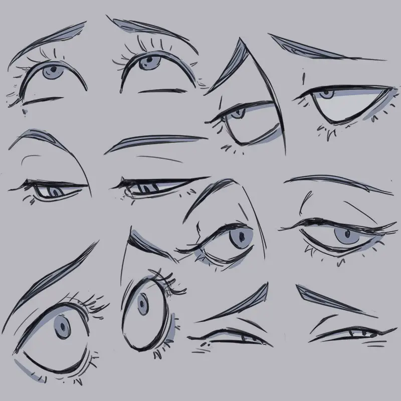 Anime Eyebrow Reference 5