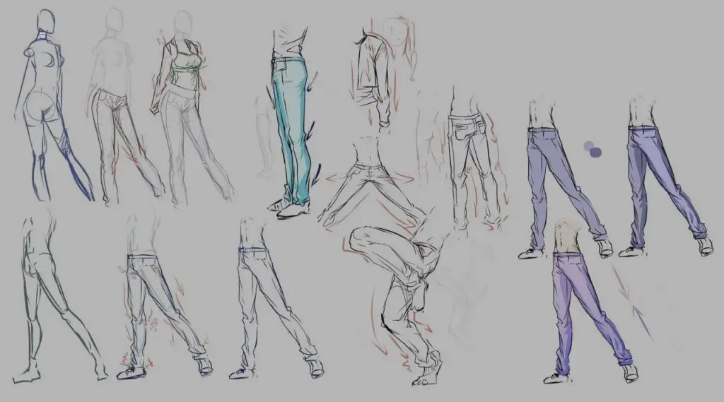 Anime Jeans Drawing 2 1024x569