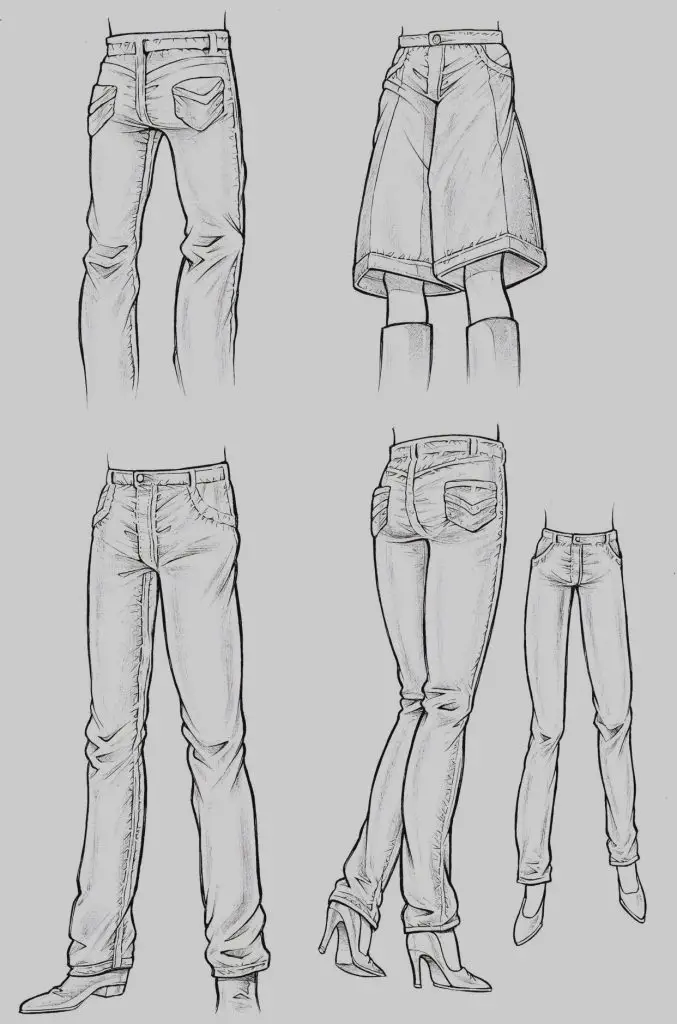 Anime Jeans Drawing 7 677x1024
