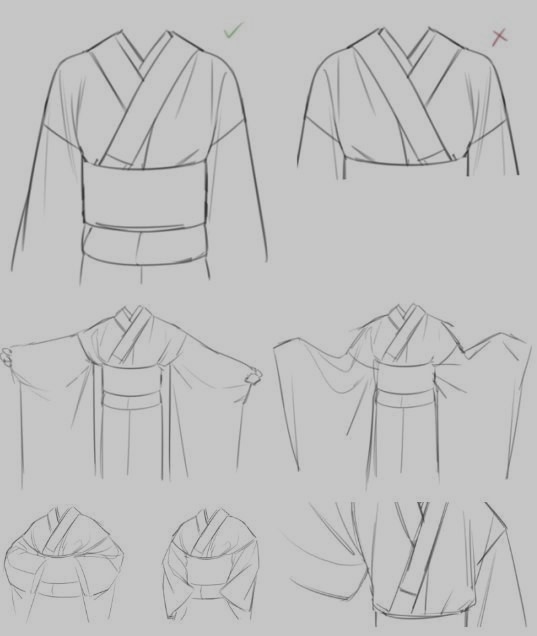 Anime Kimono Drawing 5