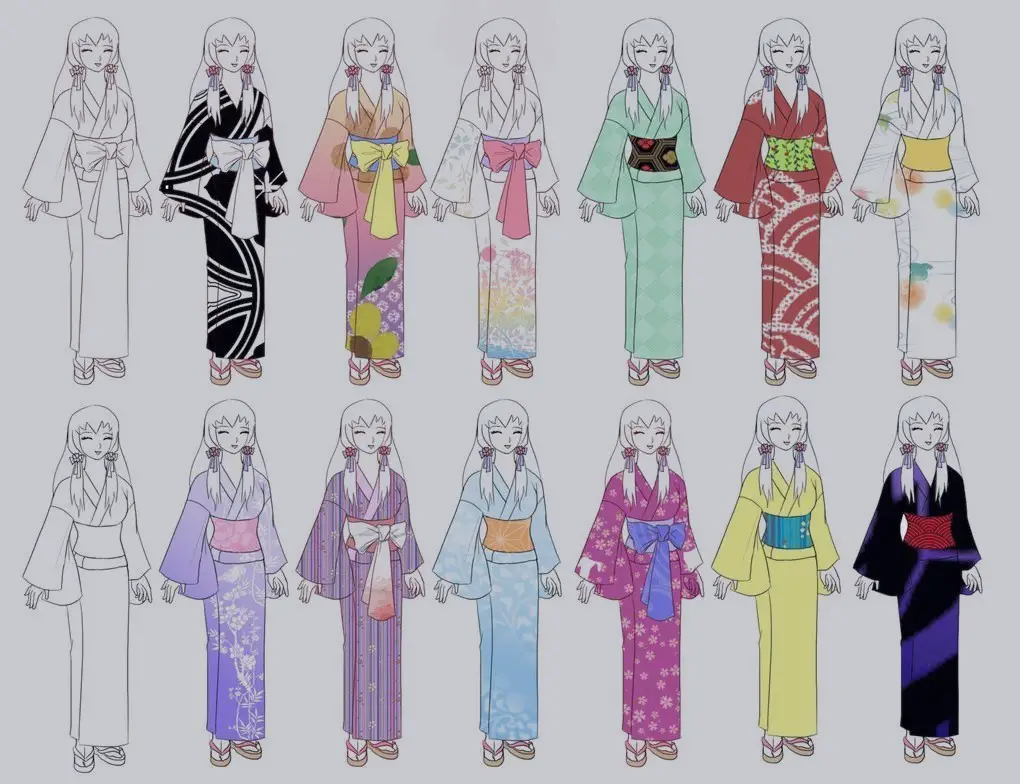 Anime Kimono Reference 15