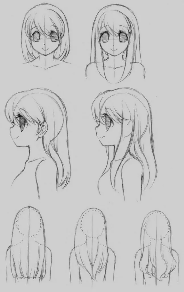 Anime Long Hair Drawing 6 647x1024