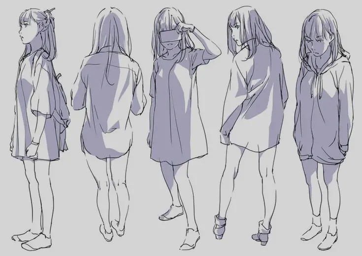 Anime Poses Female 11