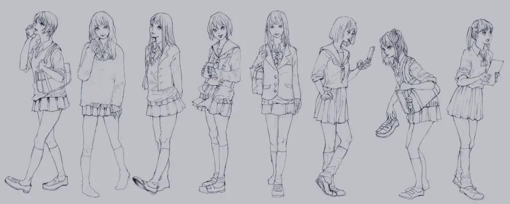 Anime Poses Female Drawing Reference: Animating Emotion - Art Reference  Point