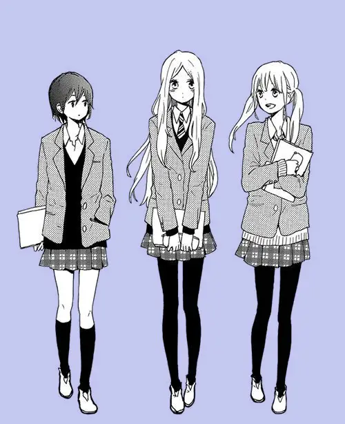Anime Schoolgirl Drawing 5