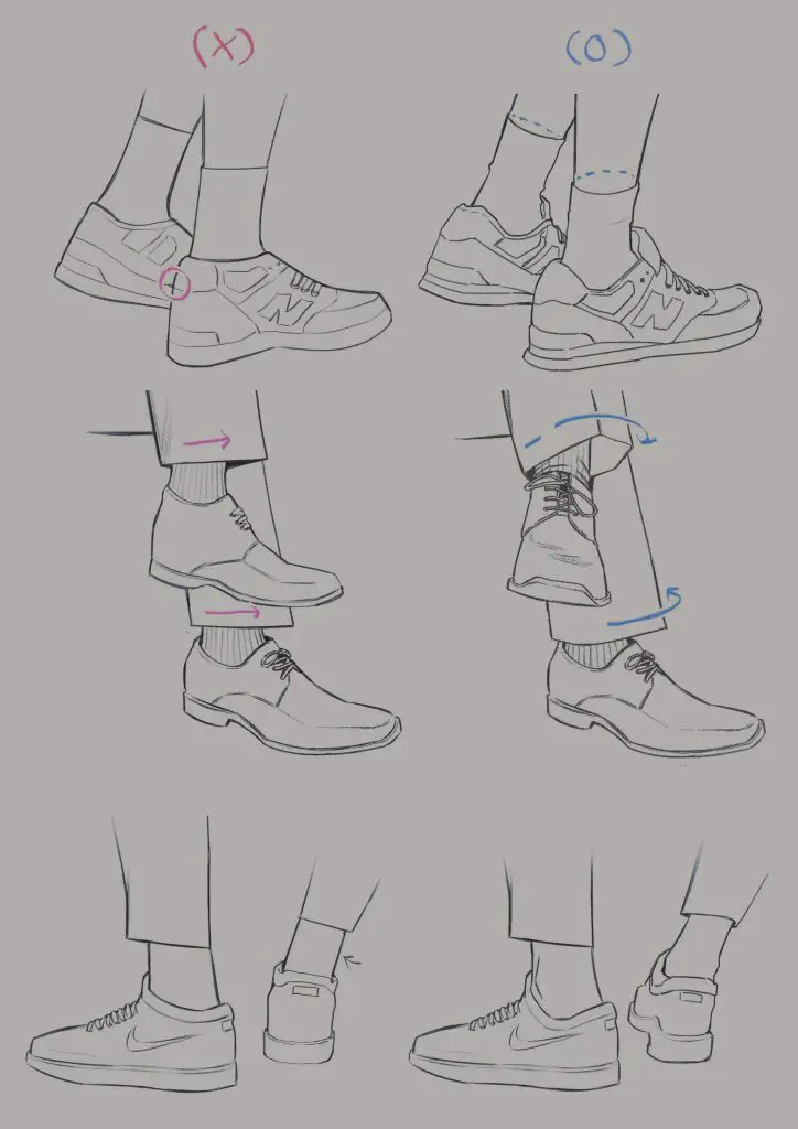 Anime Shoes Drawing 6 724x1024