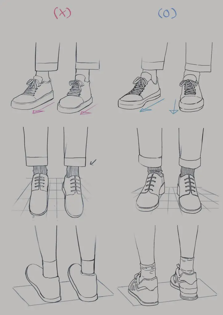 Anime Shoes Drawing 7 724x1024