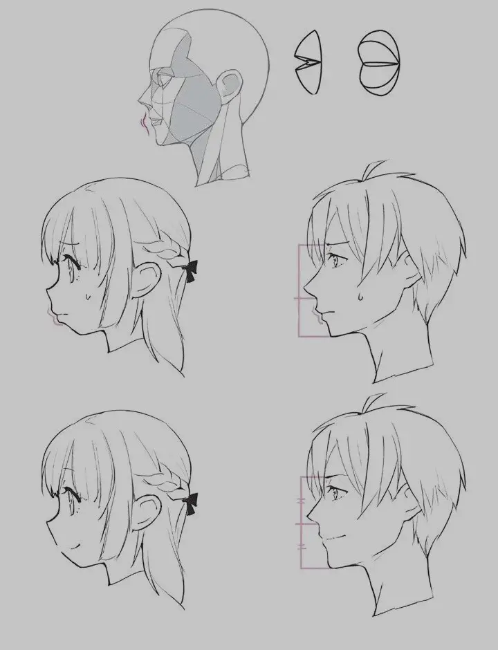 Anime Side View Drawing 5