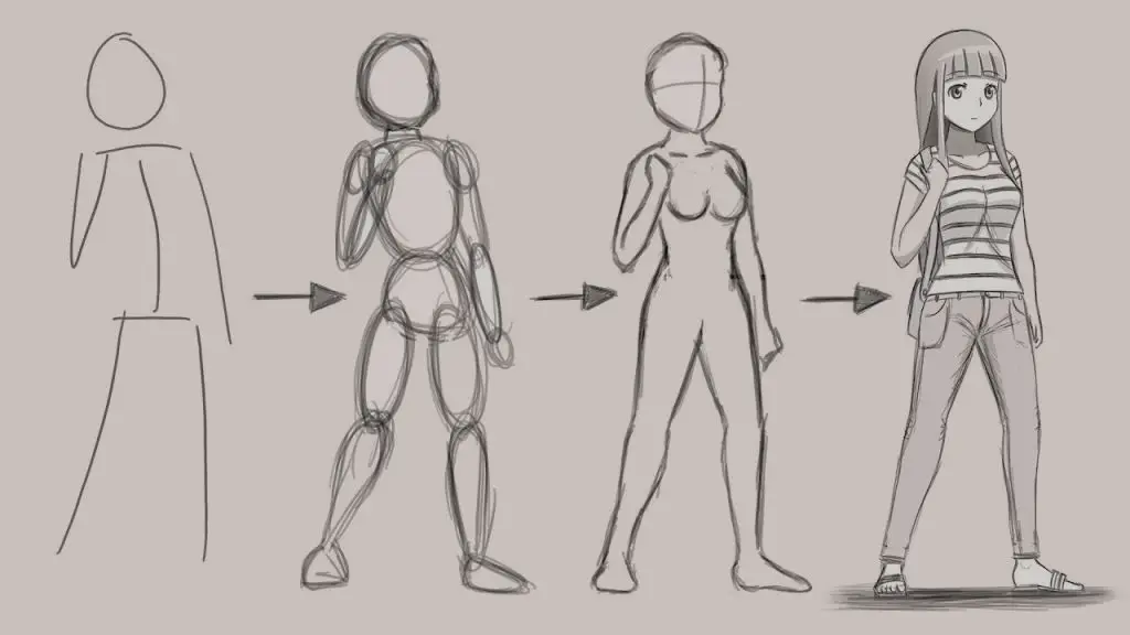 Anime Standing Pose Reference 10 1024x576