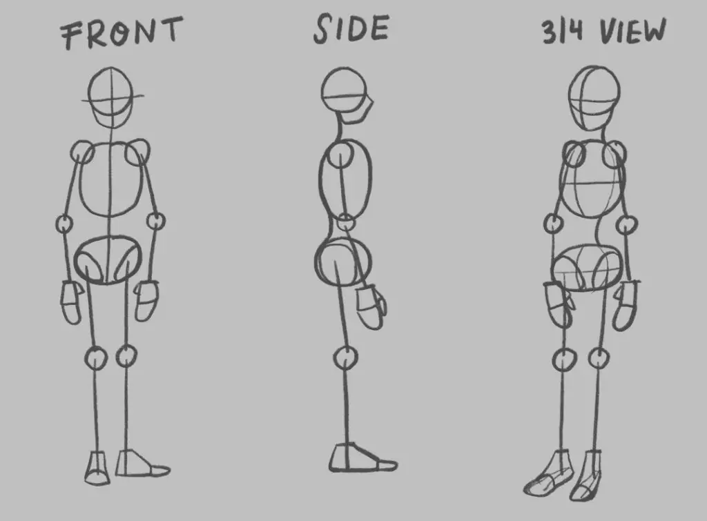 Anime Standing Pose Reference 9 1024x755