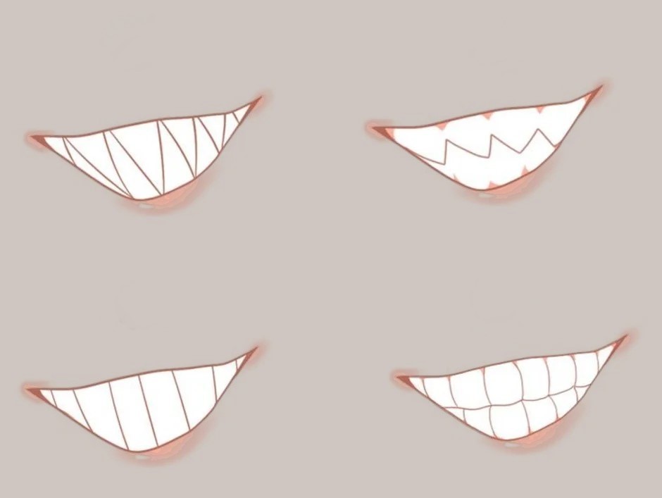 Anime Teeth Drawing 15