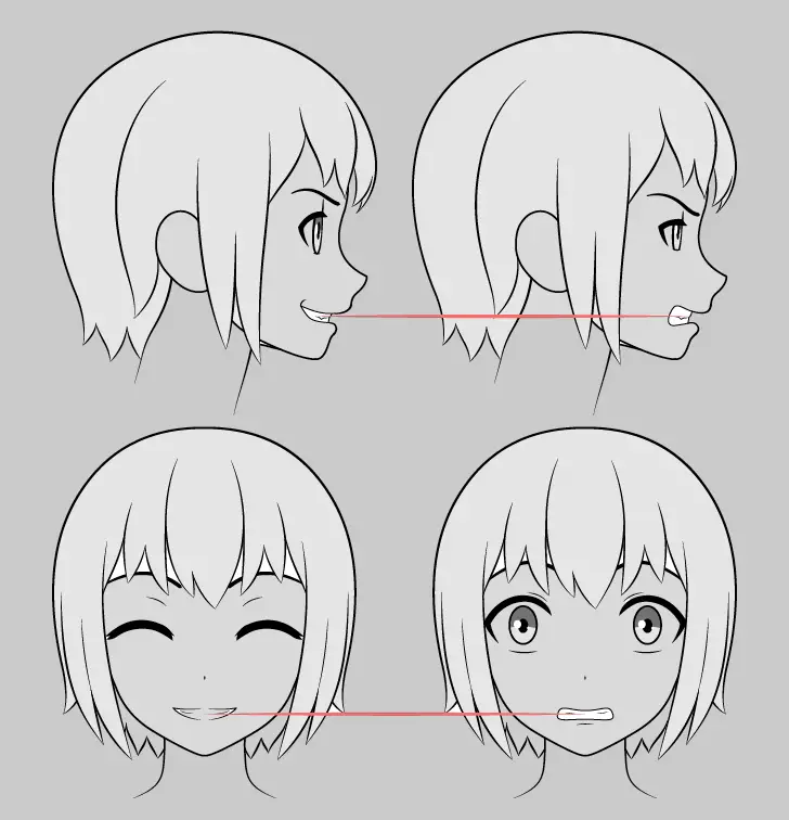 Anime Teeth Drawing 16