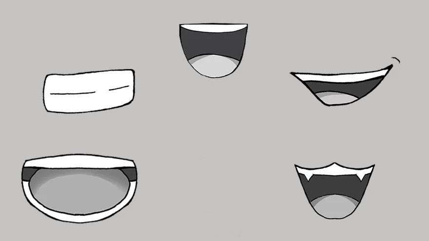 Anime Teeth Drawing 4