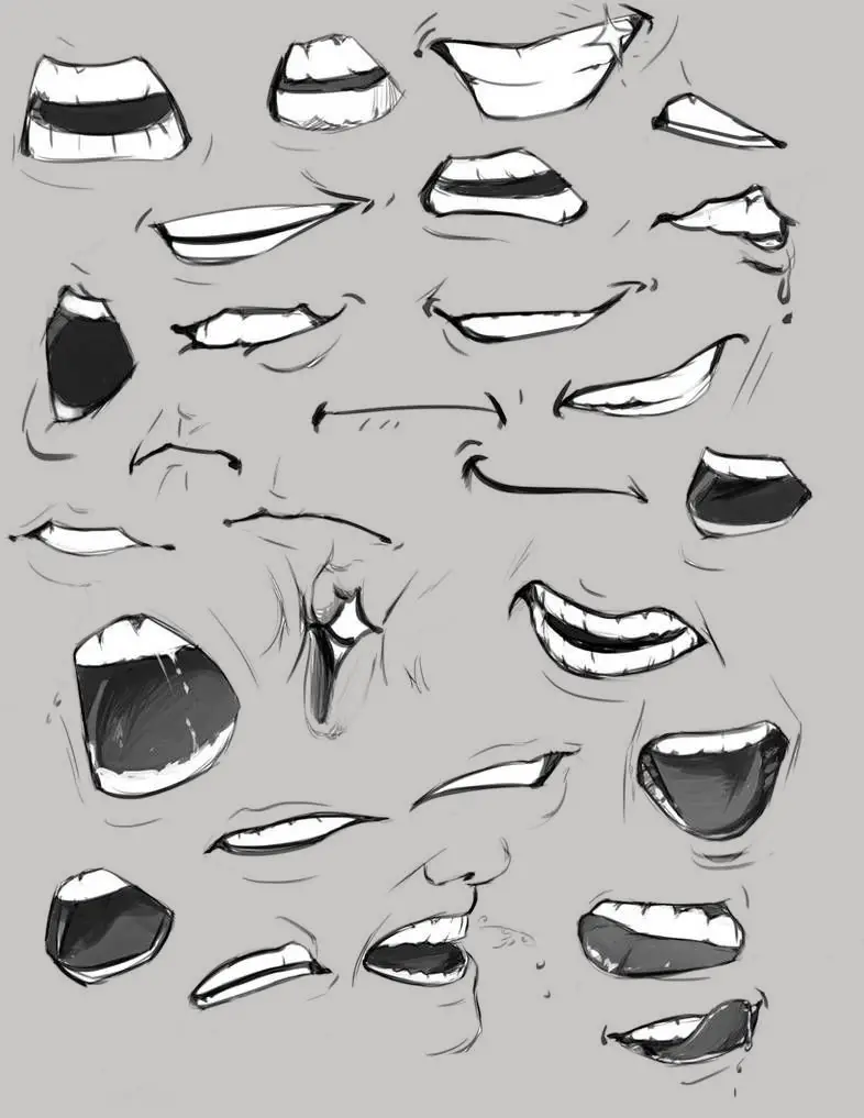 Anime Teeth Drawing 5