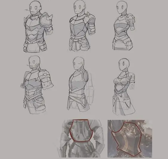 Armor Drawing Reference 31