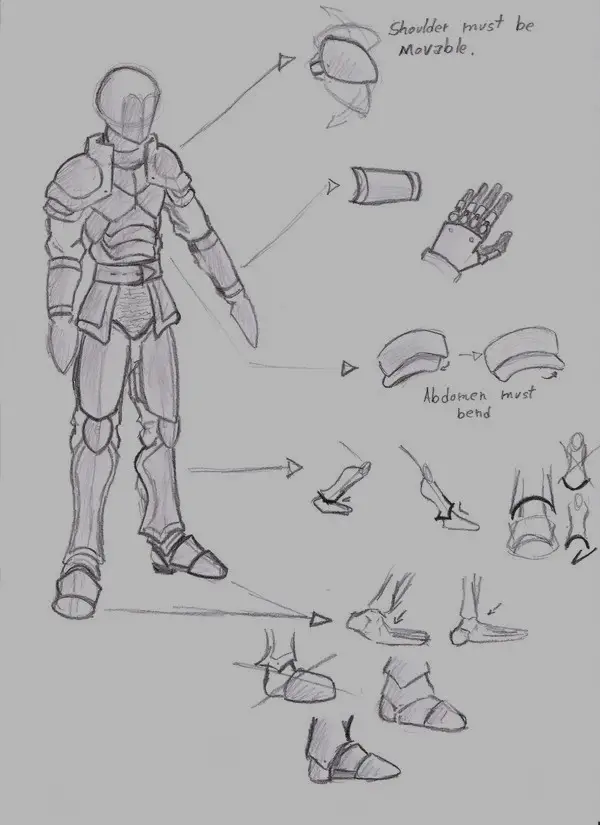 Armor Drawing Reference 7