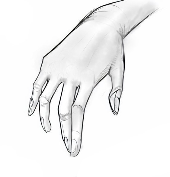 Reference image for how to draw anime hands 5