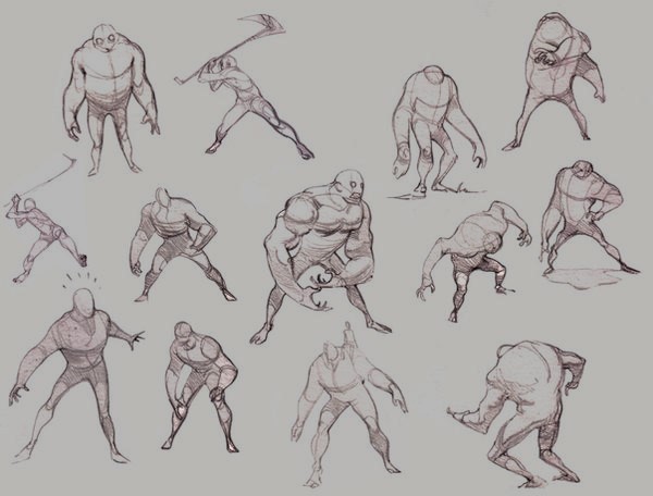 Monster Pose Reference 11
