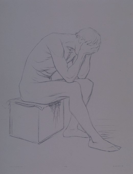 Thinking Pose Drawing 13