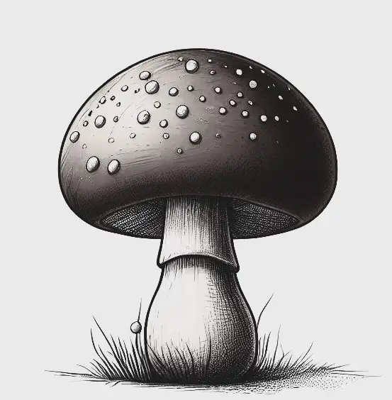 Referece image for how to draw mushroom 3