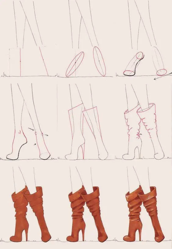 Boots Drawing 13