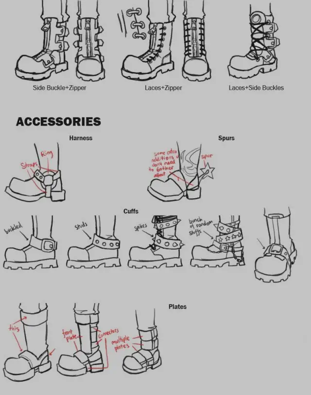 Boots Drawing Reference 10