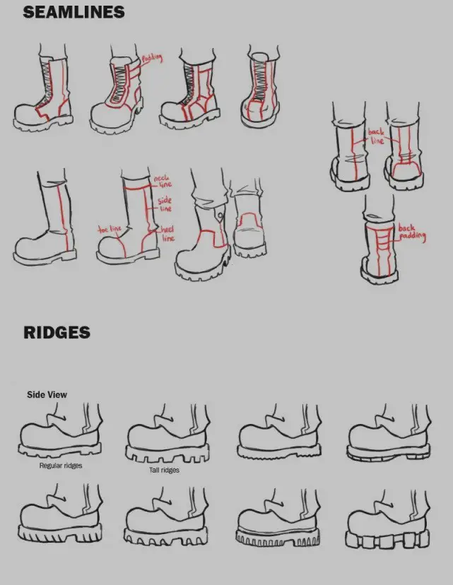 Boots Drawing Reference 11