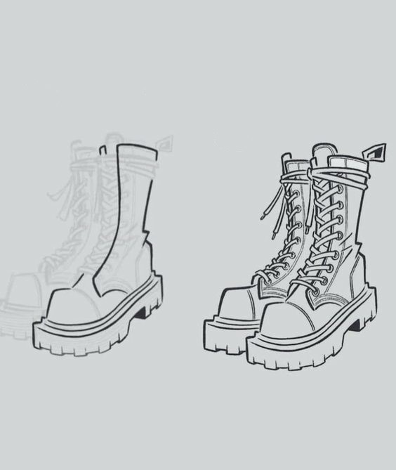 Boots Drawing Reference 2