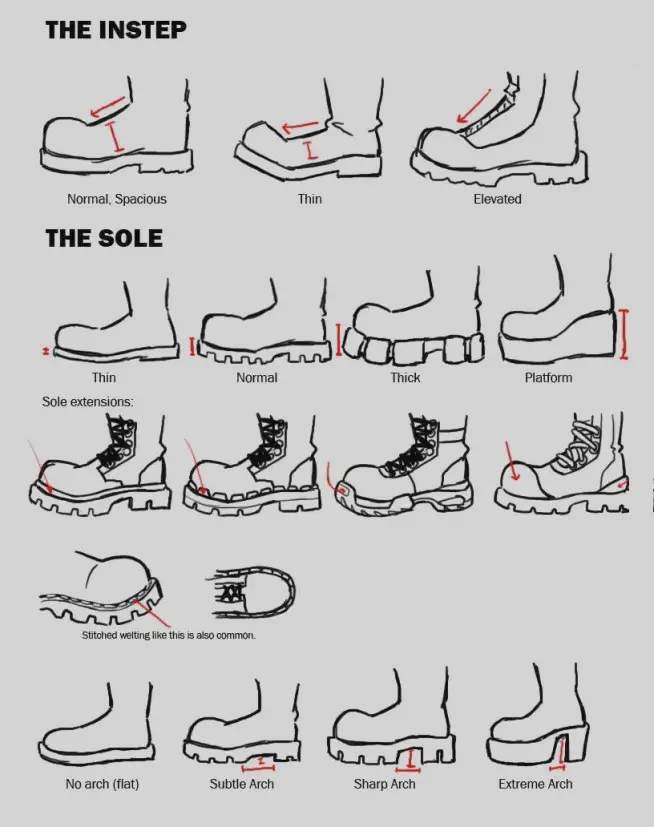 Boots Drawing Reference 4